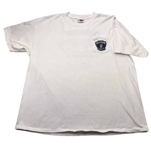Harley Davidson T-Shirt‎ 2XL White Emerald Coast Ft Walton Beach Florida Biker - Picture 2 of 16